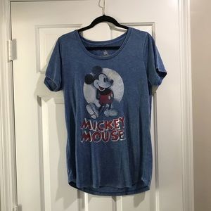 Swoop neck Mickey Mouse shirt